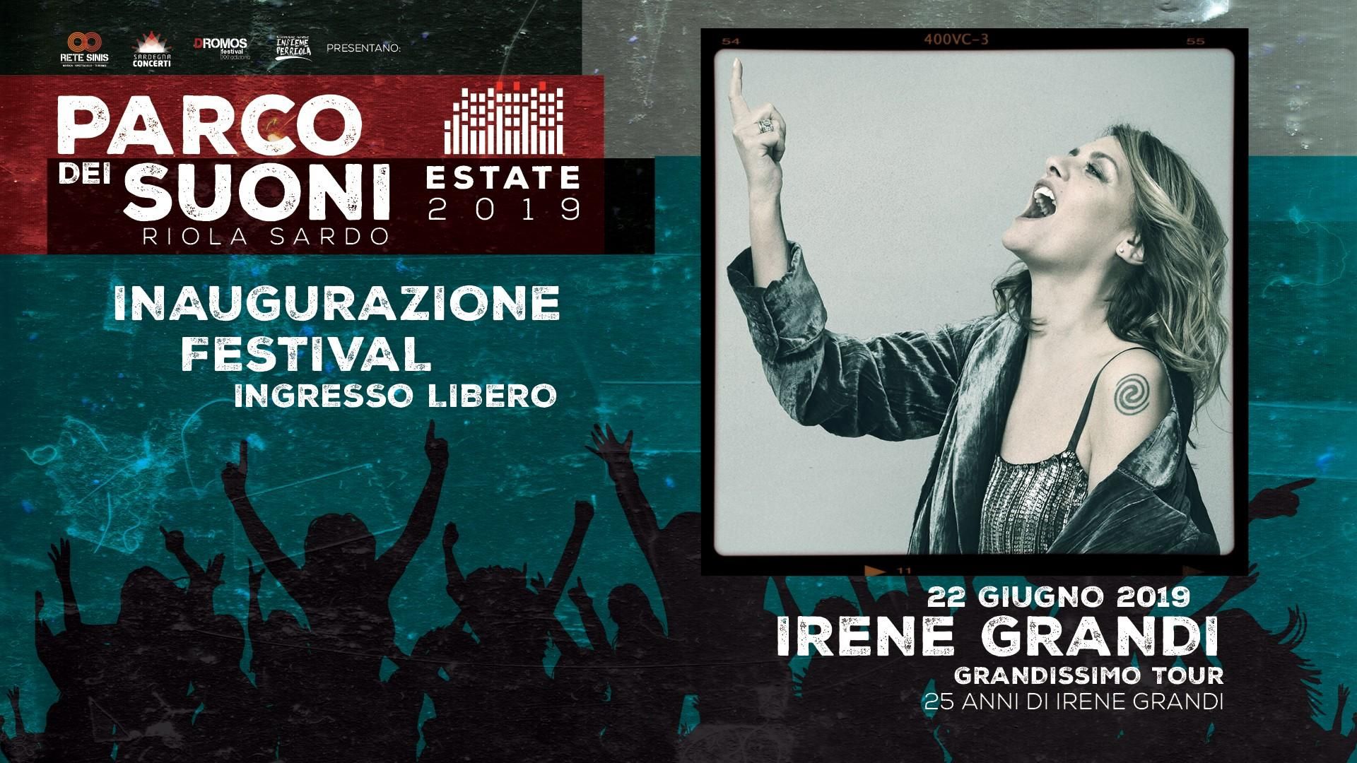 Irene Grandi + Inaugurazione Festival • Parco dei Suoni (Riola Sardo, OR)