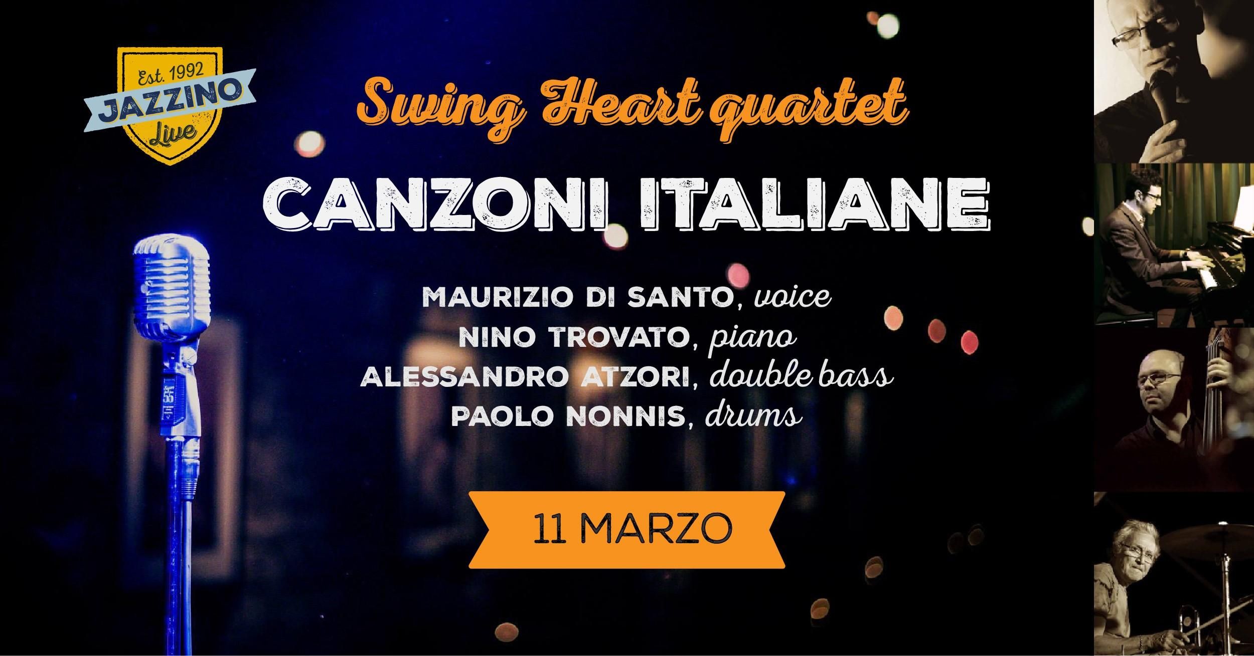 Swing Heart 4Tet - "Canzoni Italiane" - Live at Jazzino