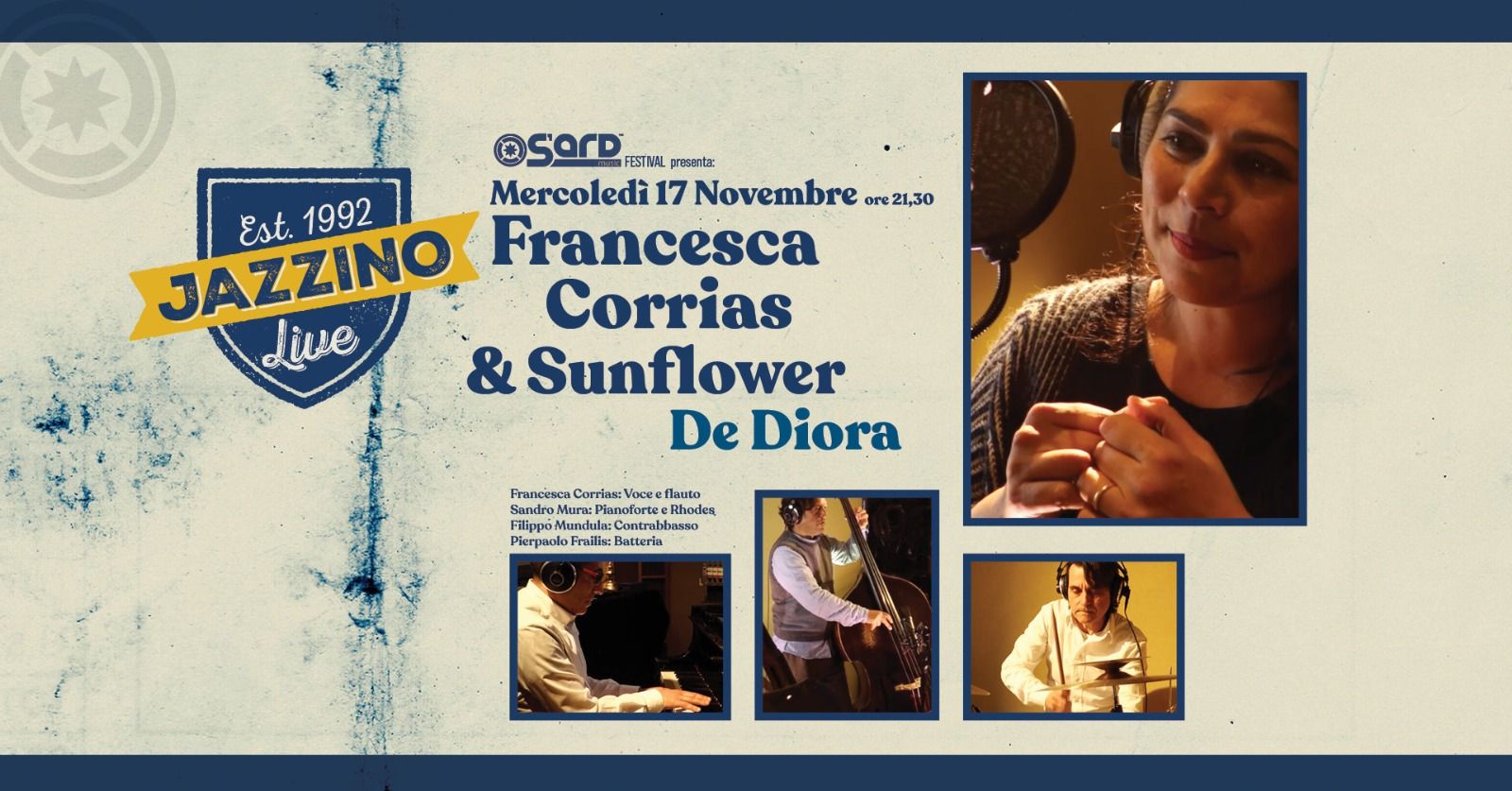 Francesca Corrias & Sunflower Live@ Jazzino