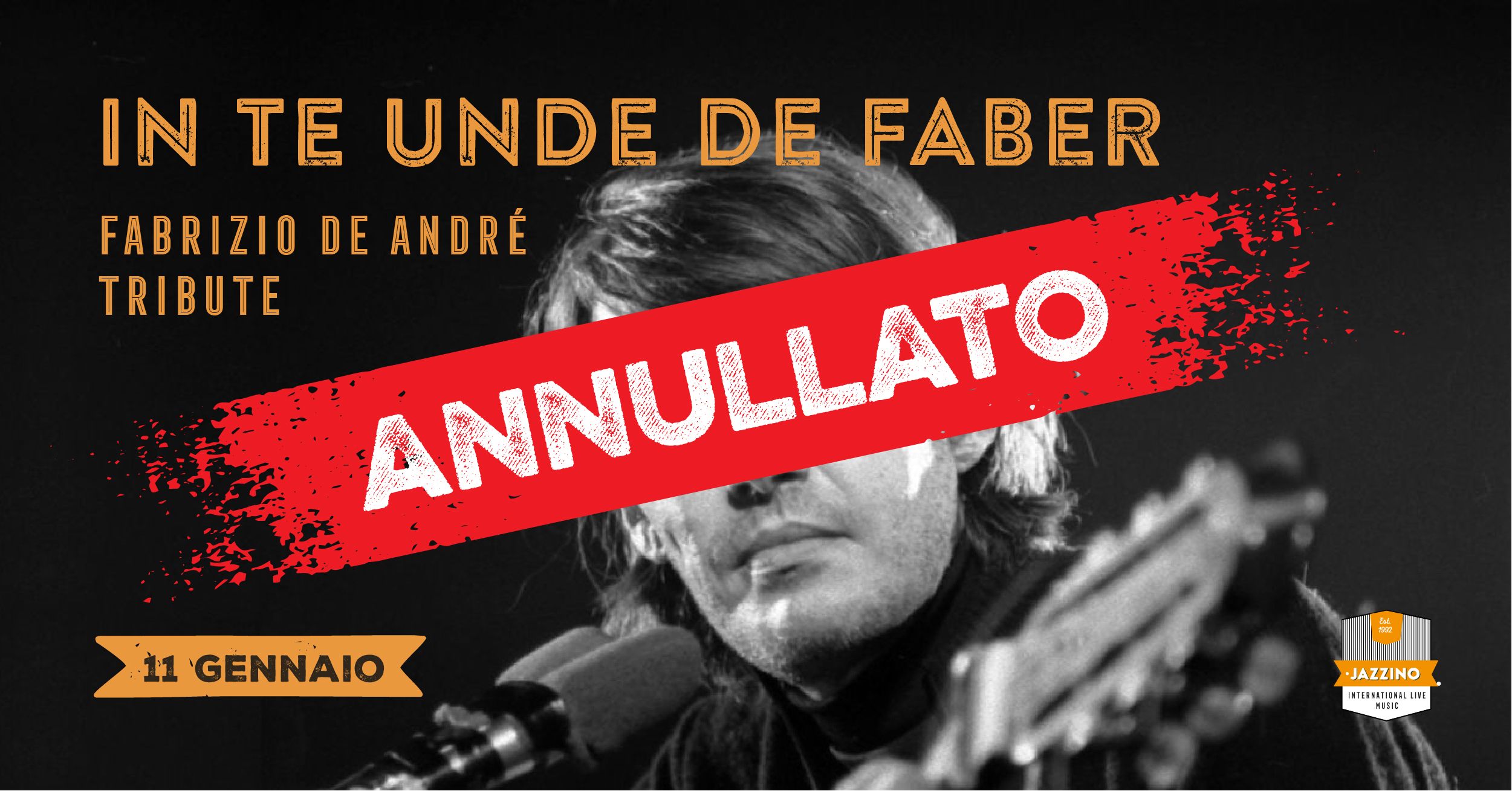 ANNULLATO In Te Unde De Faber - Fabrizio de André Tribute Live@ Jazzino