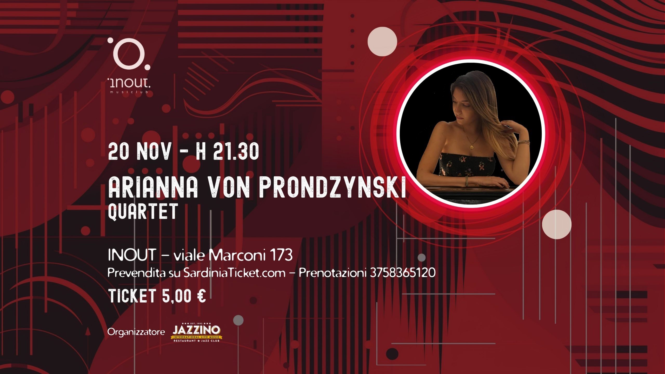Arianna Von Prondzynski Quartet Live@ InOut