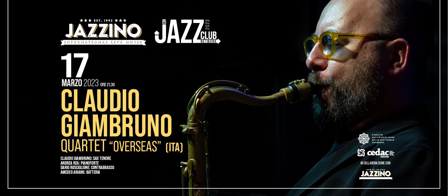 Claudio Giambruno Quartet Live@ Jazzino
