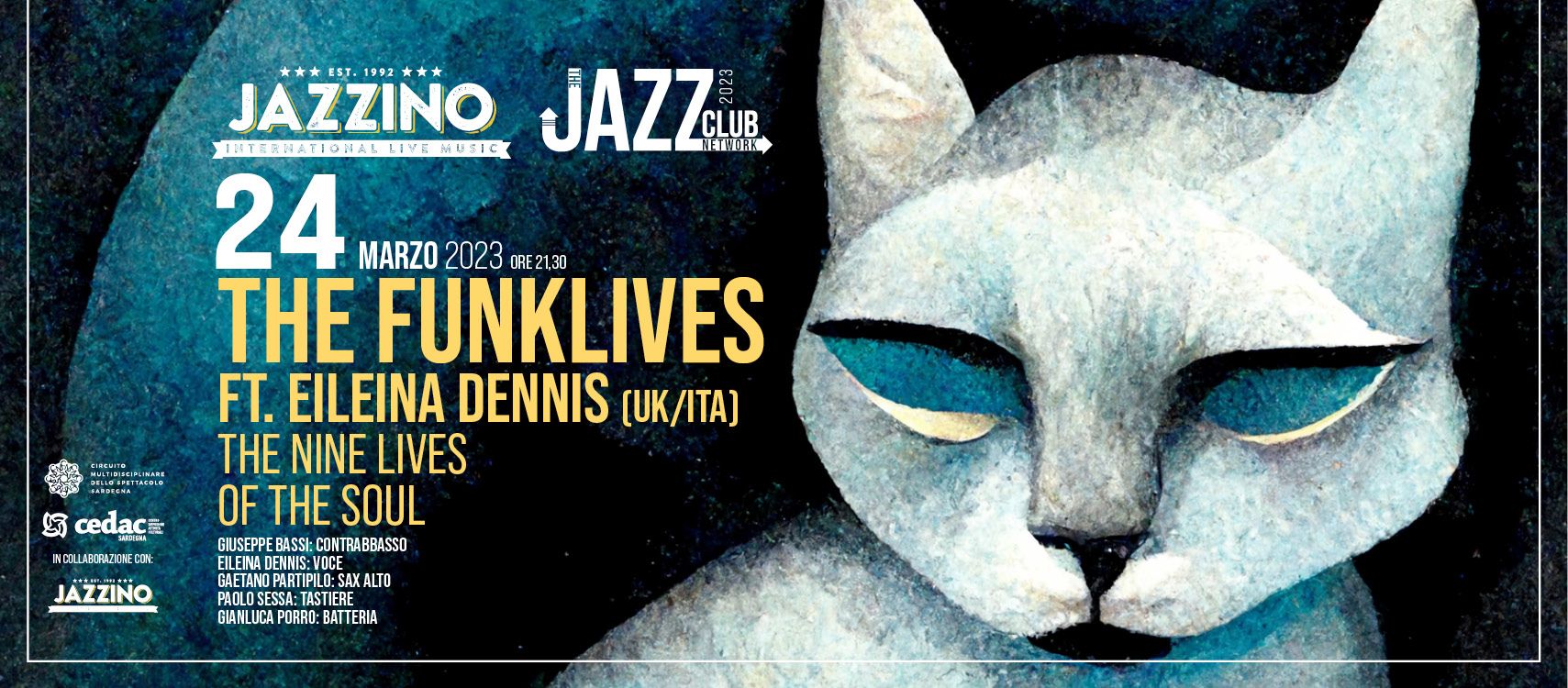The Funklives ft. Eileina Dennis "The Nine Lives of the Soul" Live@ Jazzino