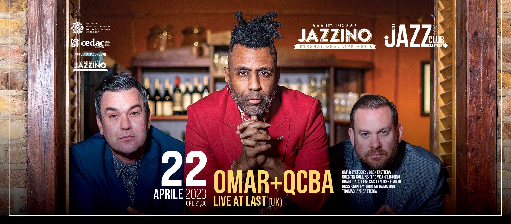 Omar + QCBA "Live at Last" Live@ Jazzino