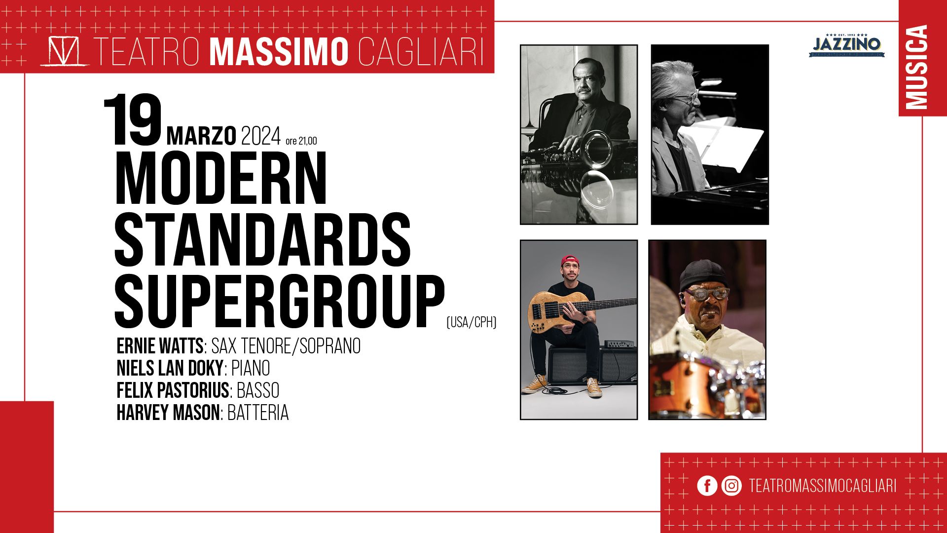MODERN STANDARDS SUPERGROUP Live@ Teatro Massimo Cagliari