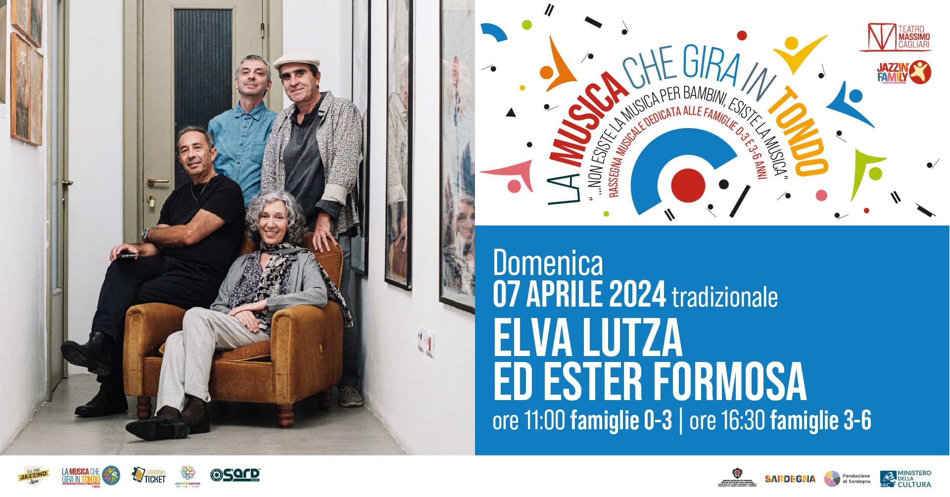 LA MUSICA CHE GIRA IN TONDO - Elva Lutza ed Ester Formosa - Fascia 0-3 anni