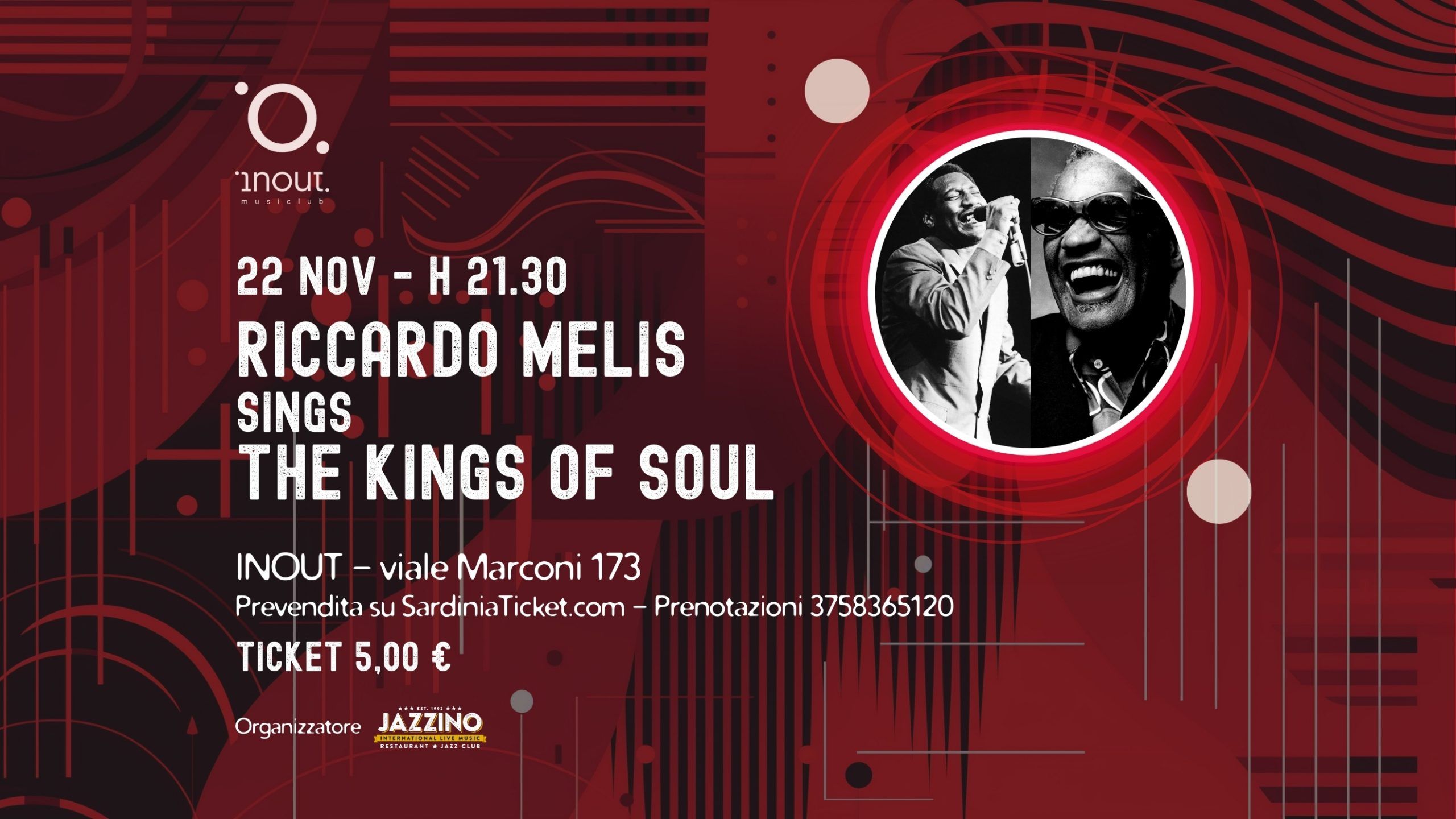 RICCARDO MELIS SINGS KINGS OF SOUL @ InOut