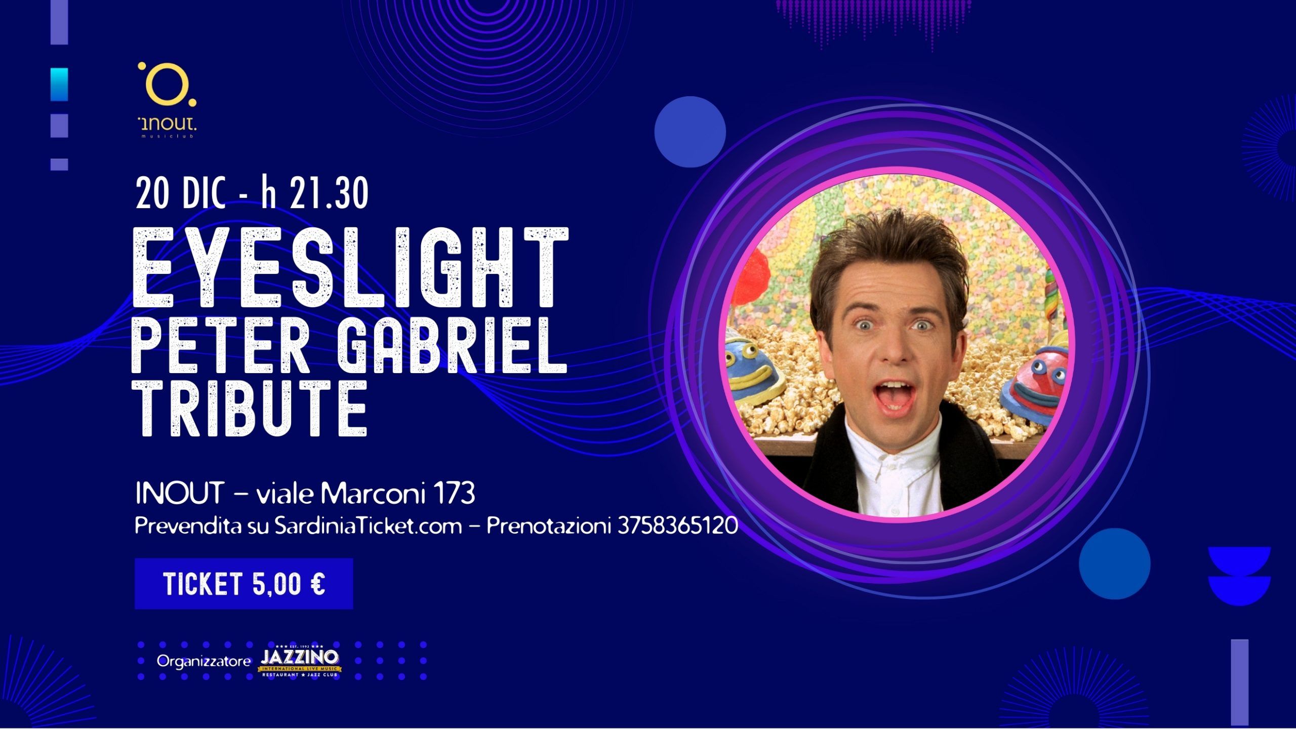 Eyeslight - Peter Gabriel Tribute band Live @InOut