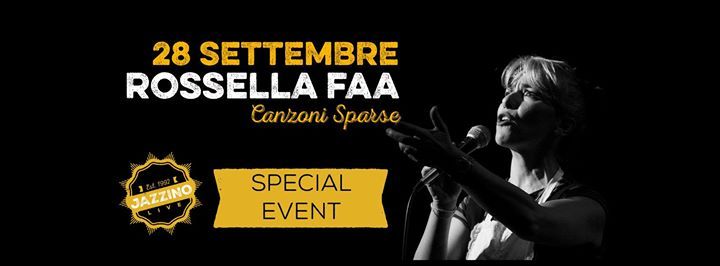 Rossella Faa "Canzoni Sparse" live at Jazzino Cagliari