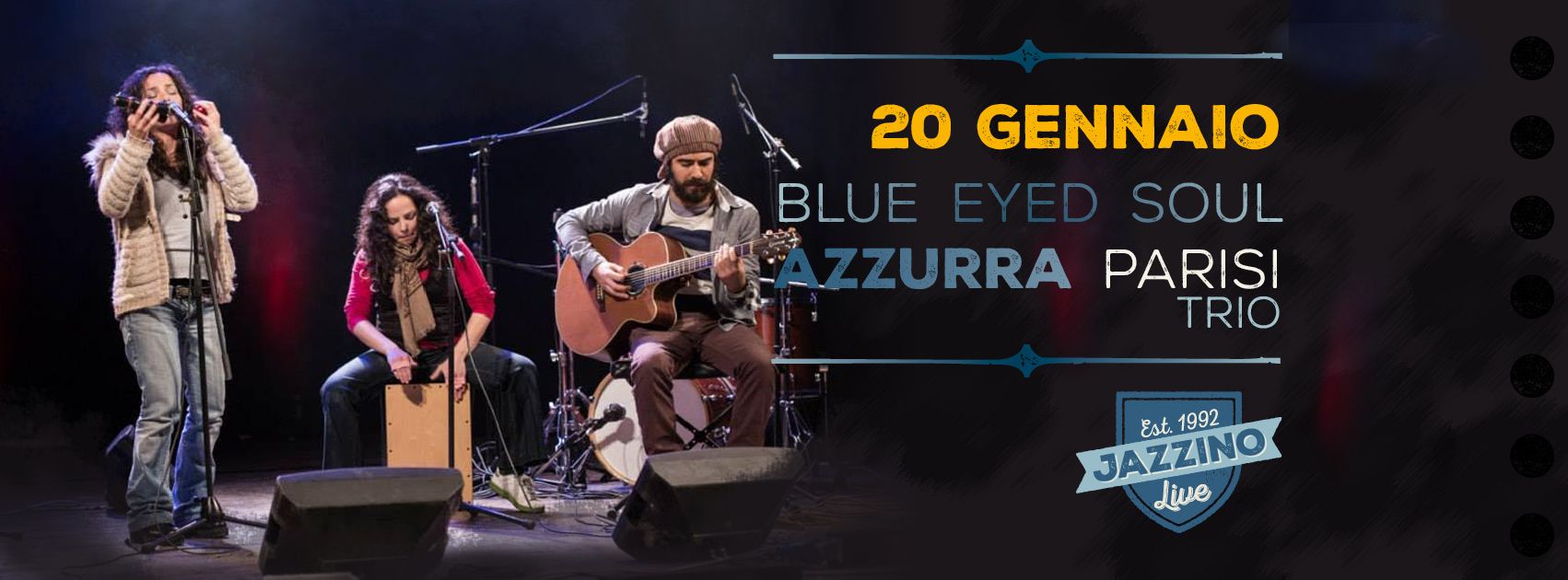 Azzurra Parisi trio live at Jazzino Cagliari