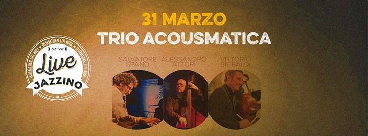 Trio Acousmatica live at Jazzino Cagliari