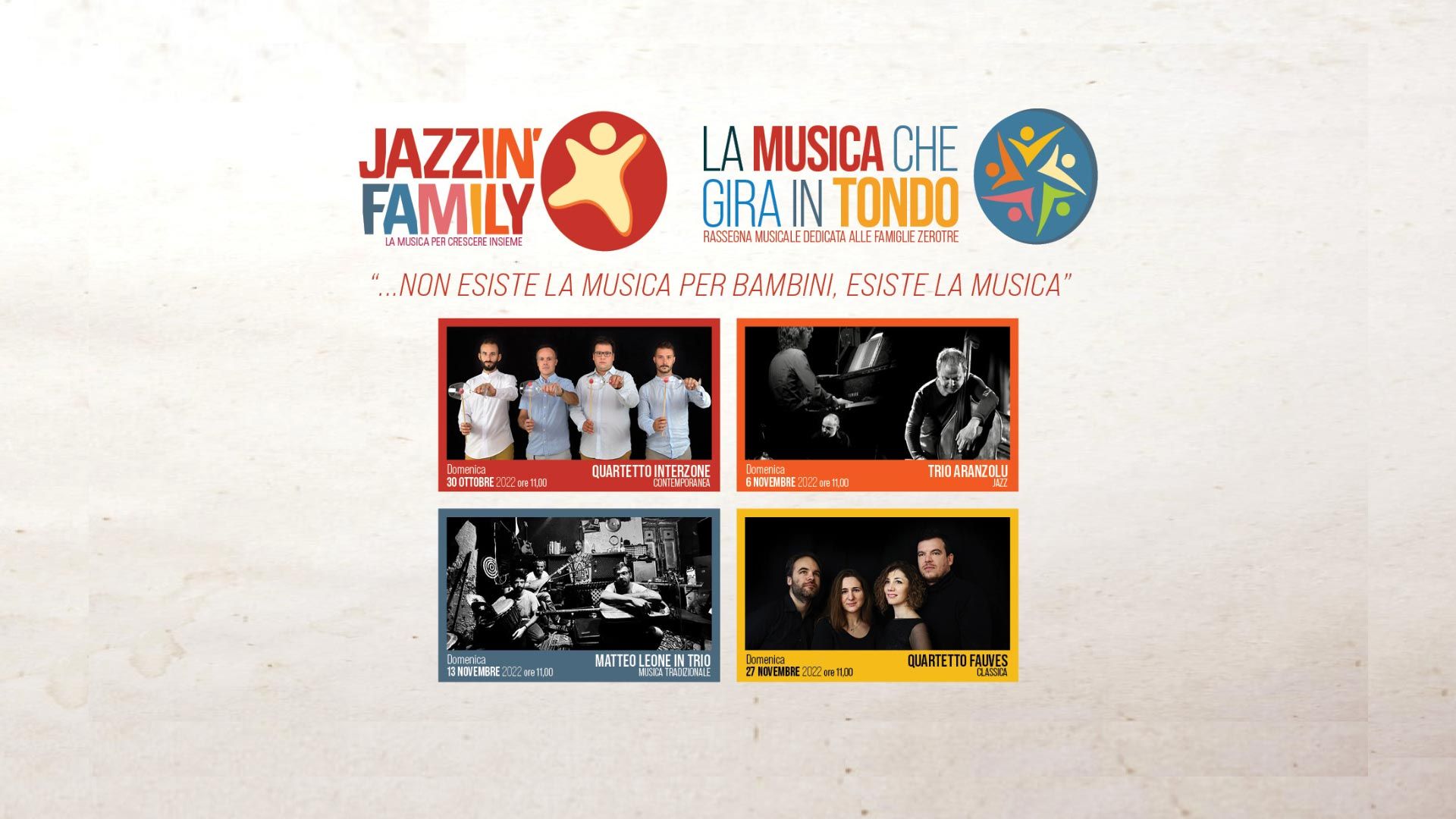 LA MUSICA CHE GIRA IN TONDO - Quartetto Fauves
