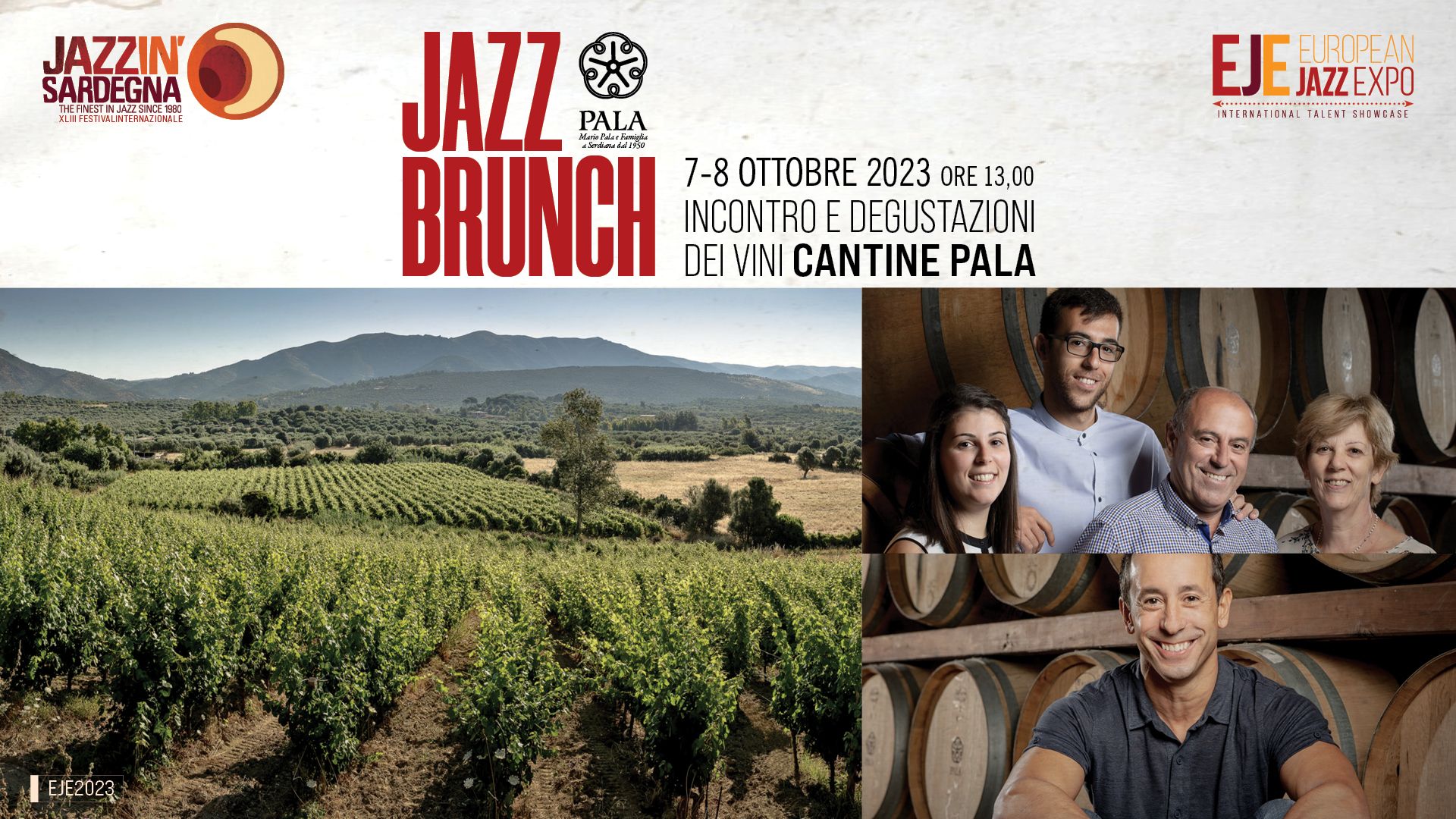 EJE 2023 - Jazz Brunch + Incontro e degustazioni Cantine Pala