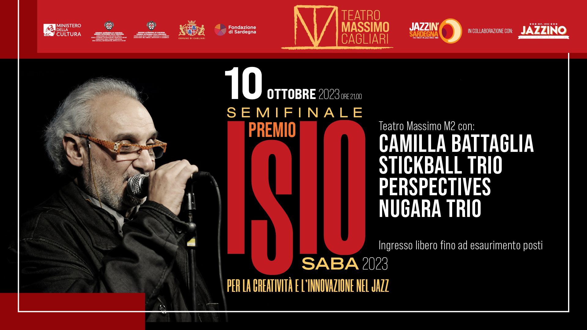 1° Serata - Fasi Finali Premio Isio Saba Live@ Teatro Massimo Cagliari