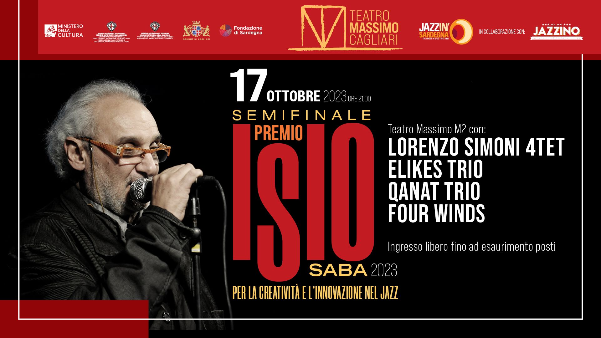 2° Serata - Fasi Finali Premio Isio Saba Live@ Teatro Massimo Cagliari