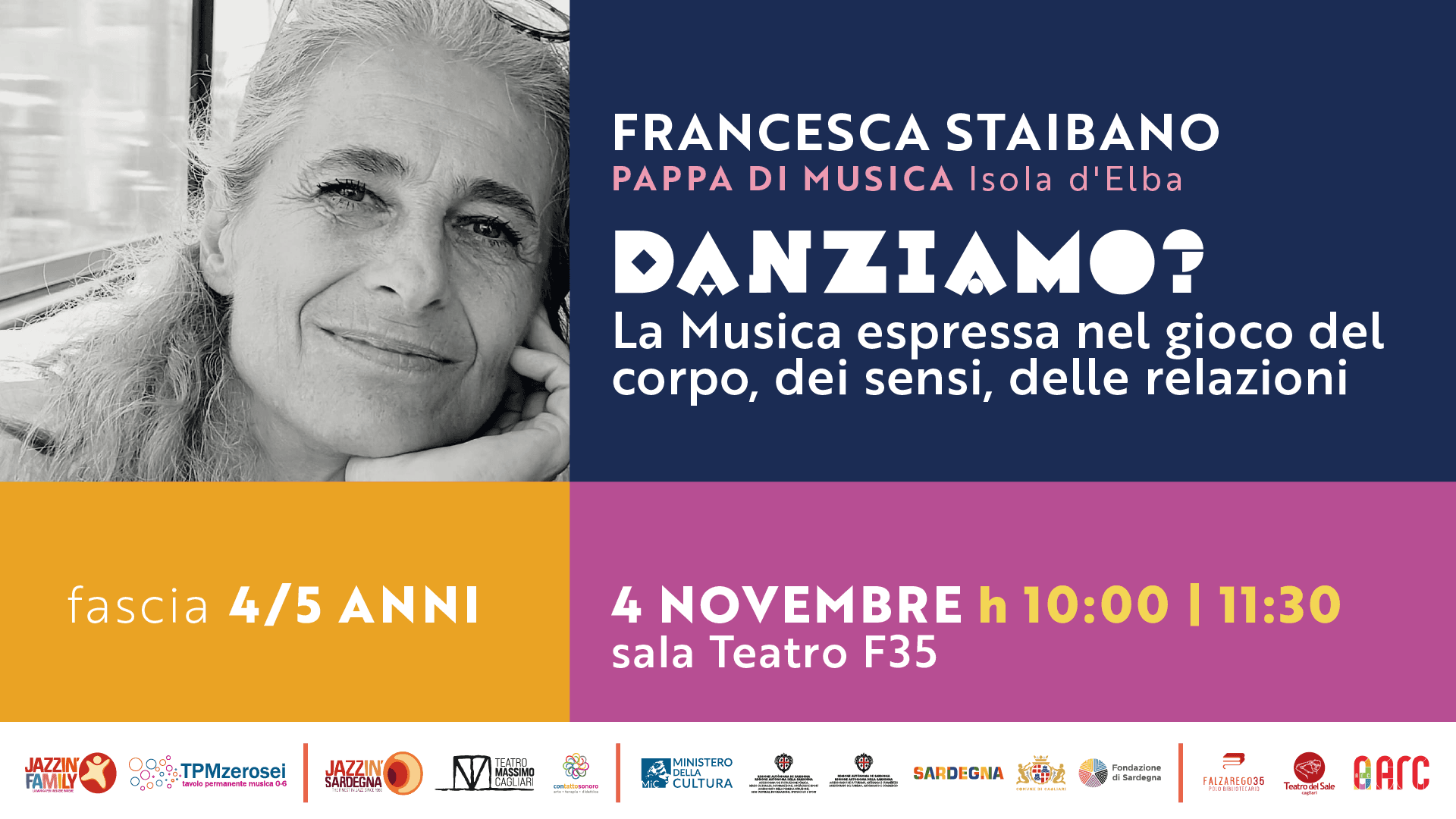 CAROVANA SONORA - "Danziamo? La Musica espressa nel gioco del corpo, dei sensi, delle relazioni" (4-5 anni)