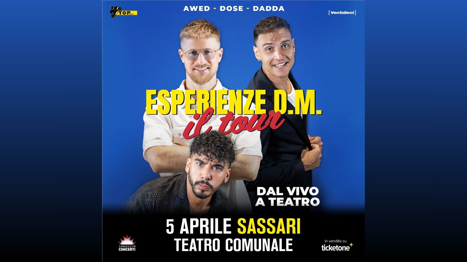 SOLD OUT - Esperienze D.M - Il Tour - Teatro Comunale Sassari