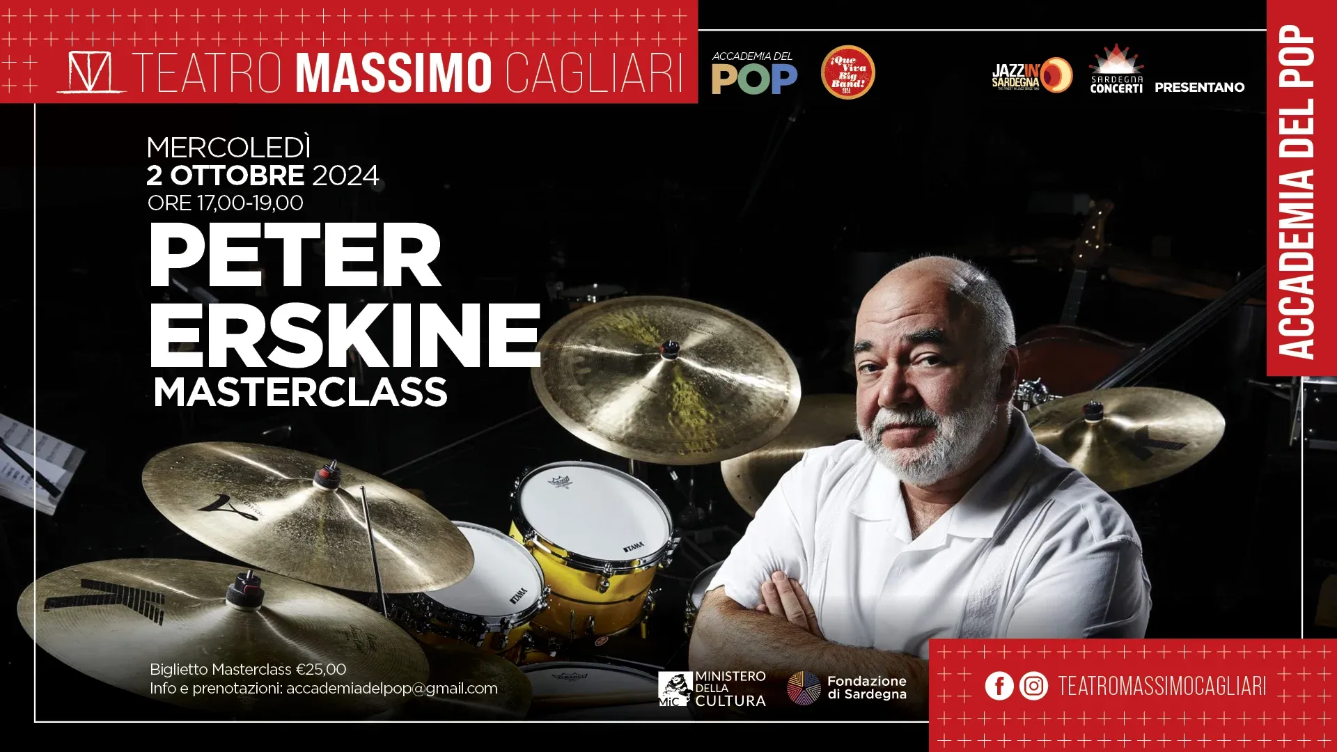Masterclass con Peter Erskine - Accademia del Pop
