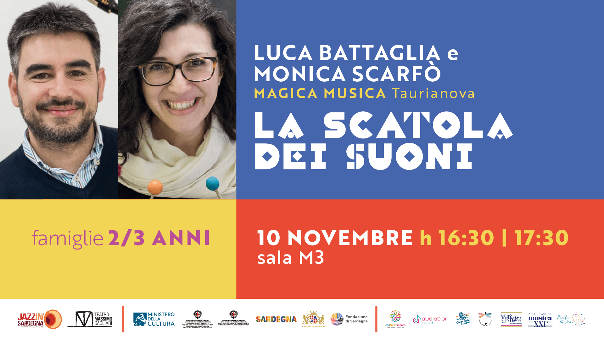 CAROVANA SONORA – La scatola dei suoni (famiglie 2 - 3 anni)