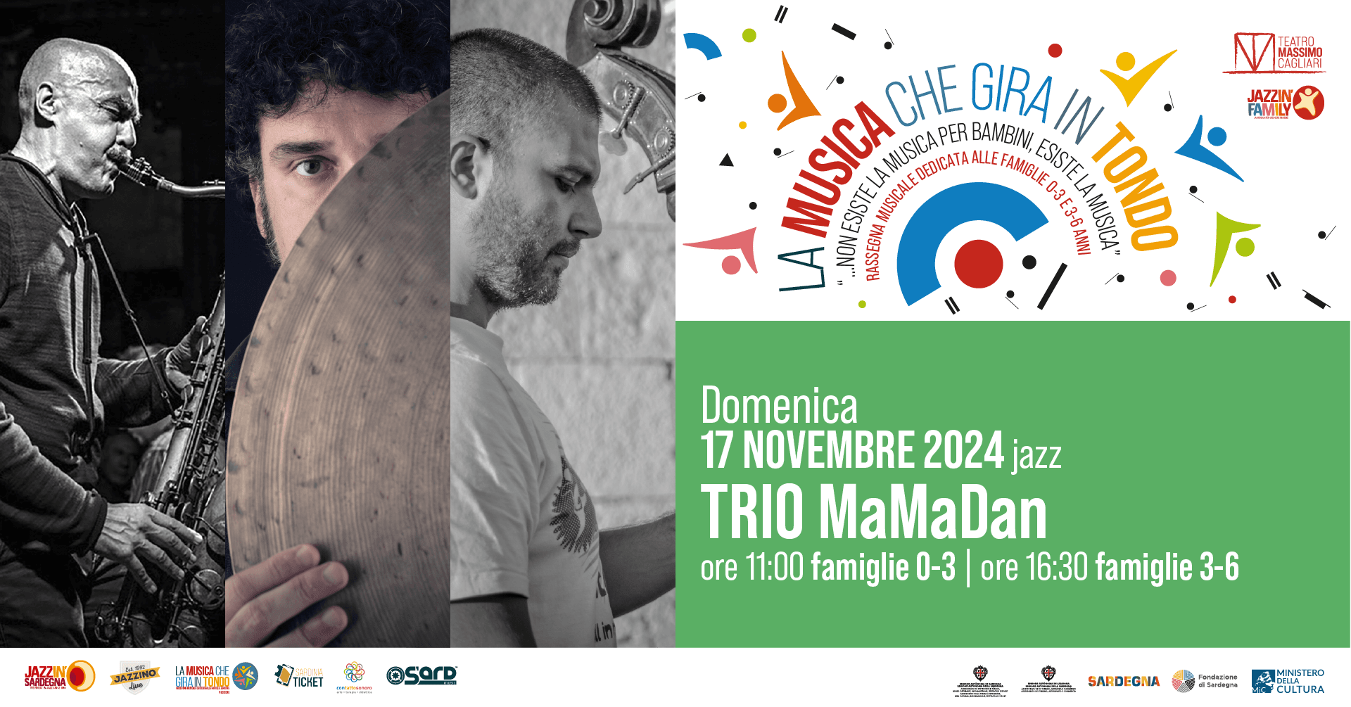 LA MUSICA CHE GIRA IN TONDO 0 - 3 anni - Trio MaMaDan – 17.11.2024