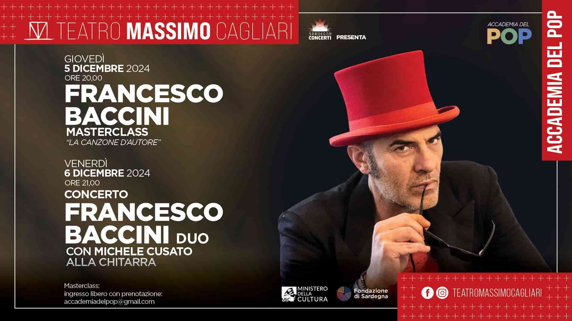 Francesco Baccini@Teatro Massimo Cagliari