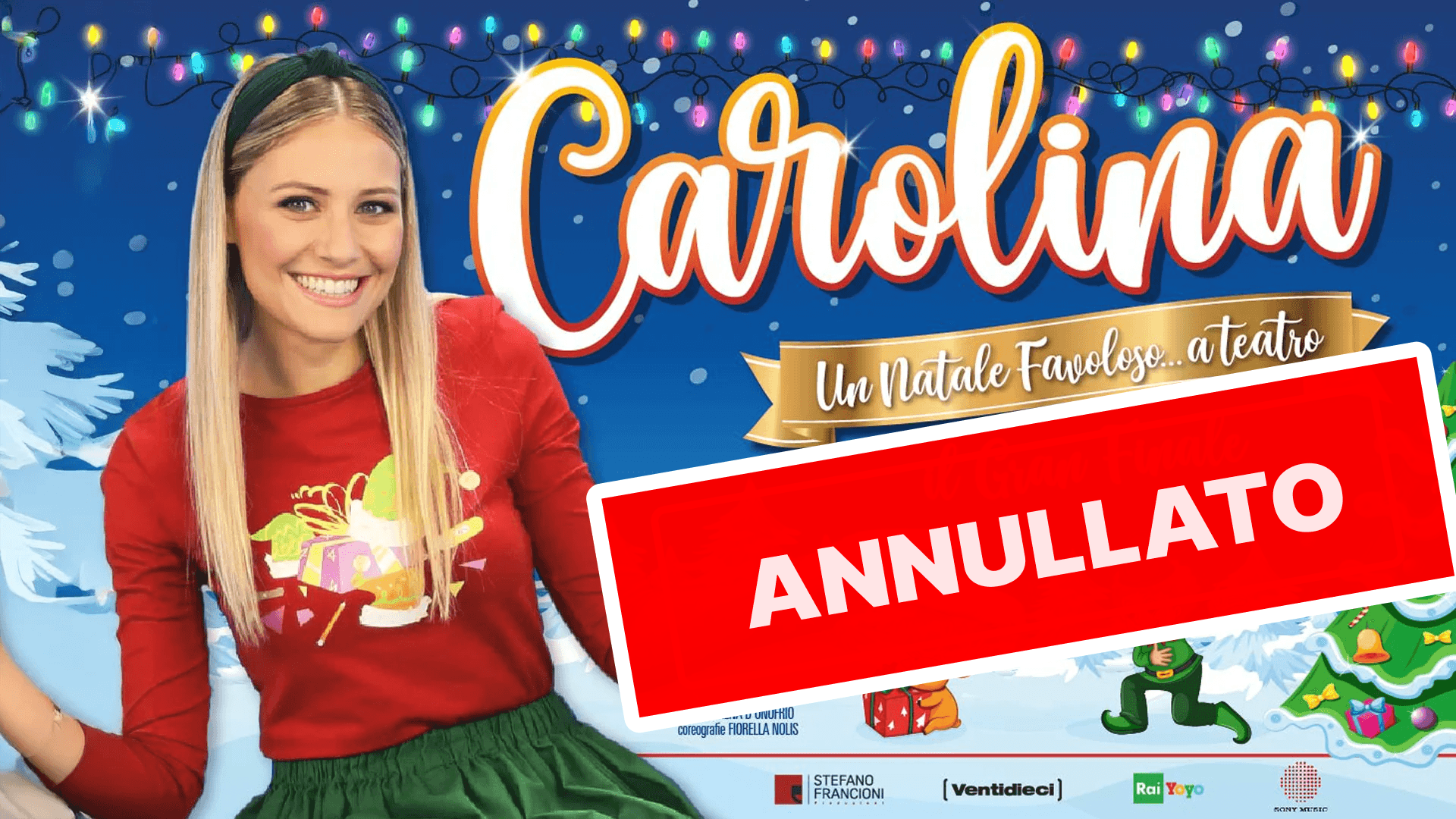 [ANNULLATO] Carolina Benvenga "Un Natale favoloso... a teatro" - Teatro Massimo Cagliari - ore 15:00