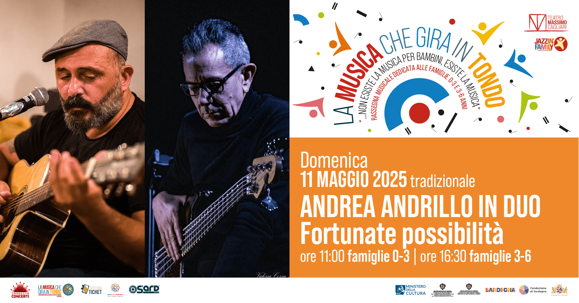 LA MUSICA CHE GIRA IN TONDO - Andrea Andrillo in duo - Fascia 0-3 anni