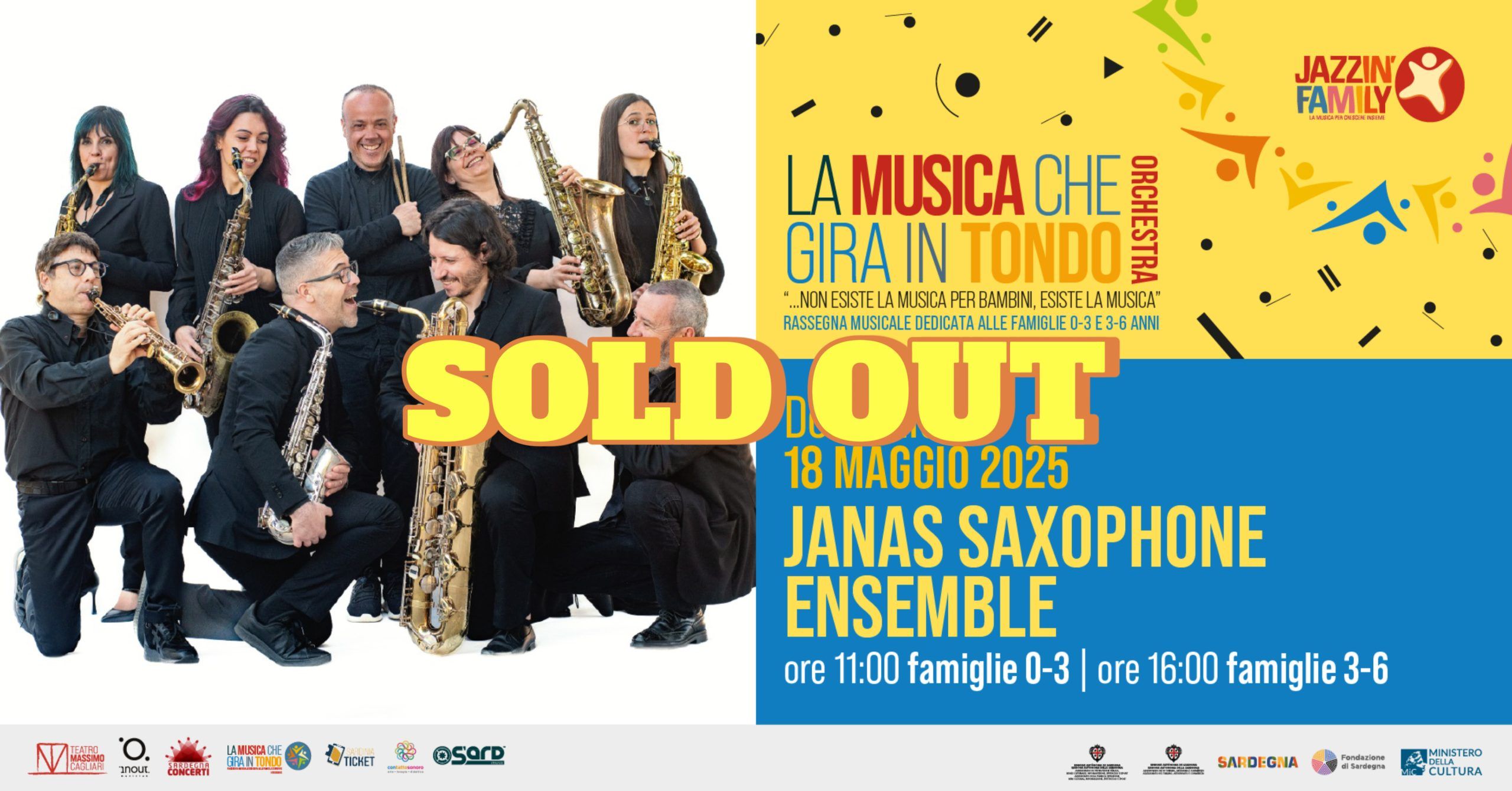 LA MUSICA CHE GIRA IN TONDO ORCHESTRA @Janas Saxophone Ensemble 0 - 3 anni
