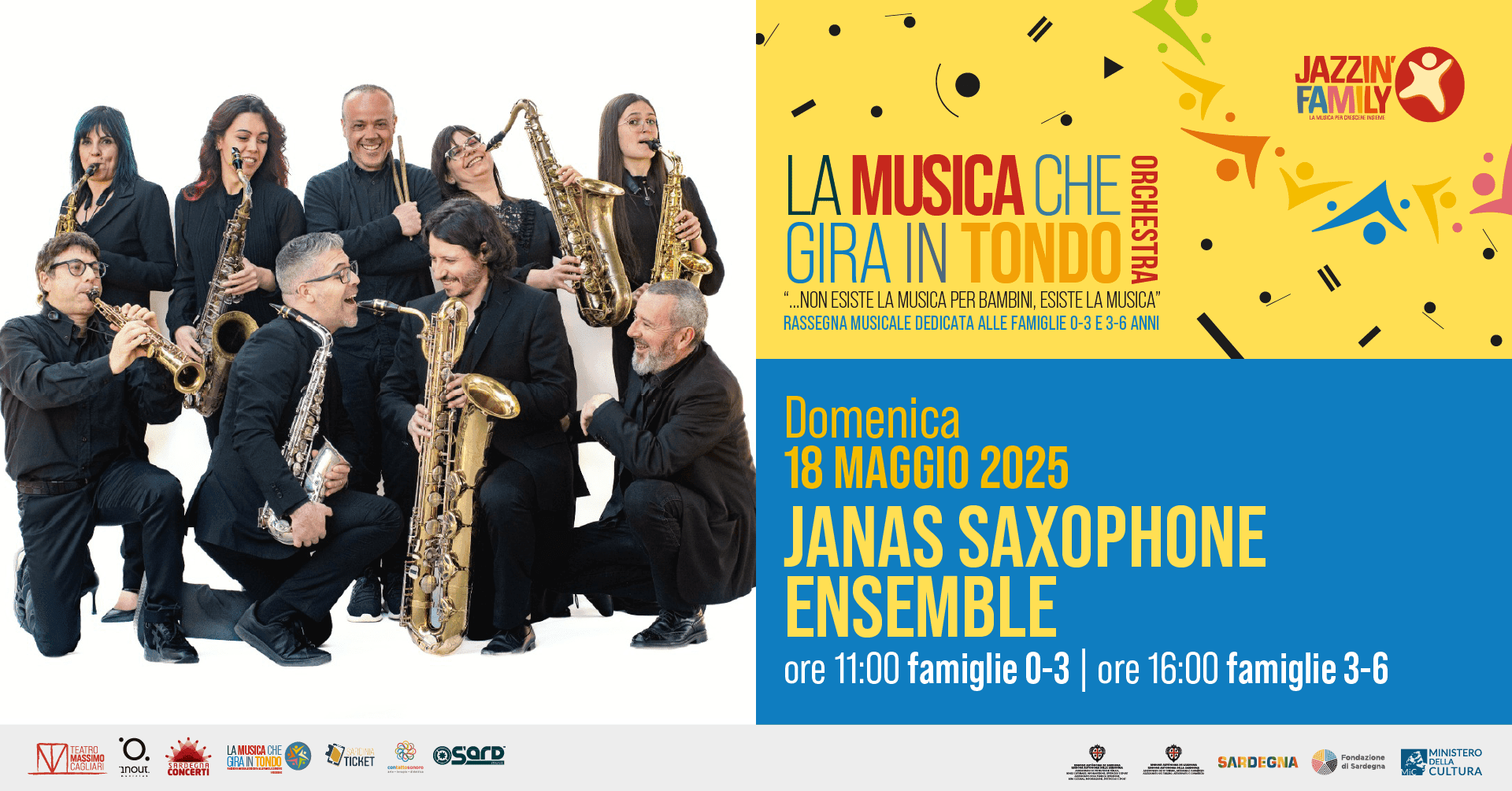 LA MUSICA CHE GIRA IN TONDO ORCHESTRA @Janas Saxophone Ensemble 3 - 6 anni