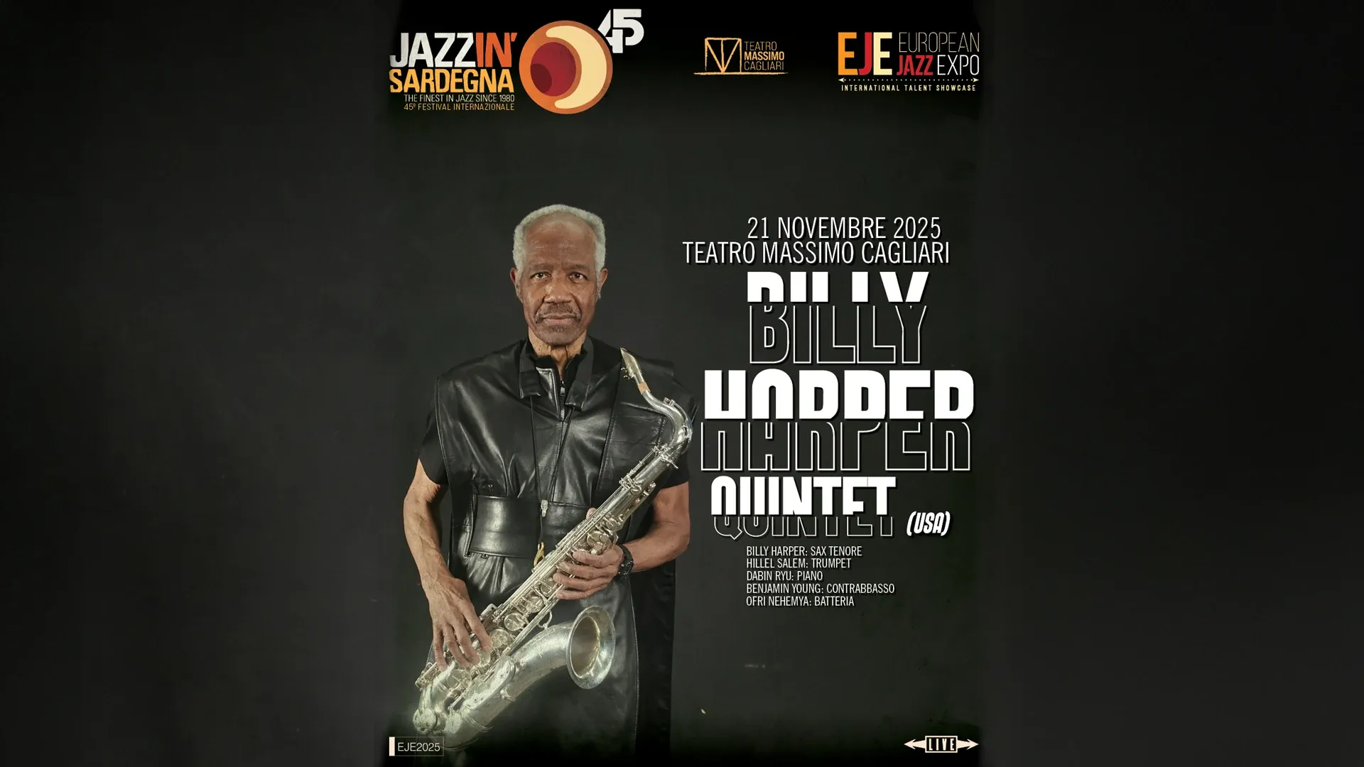 EJE 2025 - [ANNULLATO] Billy Harper Quintet - EJE2025