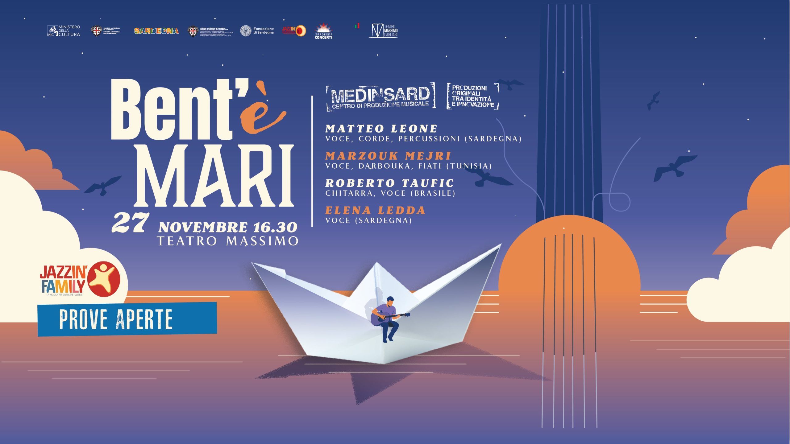 Prove Aperte "Bent’è Mari"@Teatro Massimo (famiglie 0-9 anni)