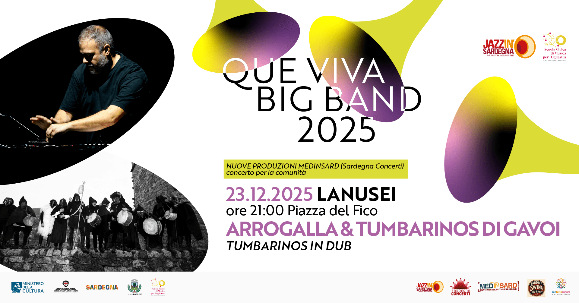 QUE VIVA BIG BAND 2025 @ Arrogalla e Tumbarinos di Gavoi