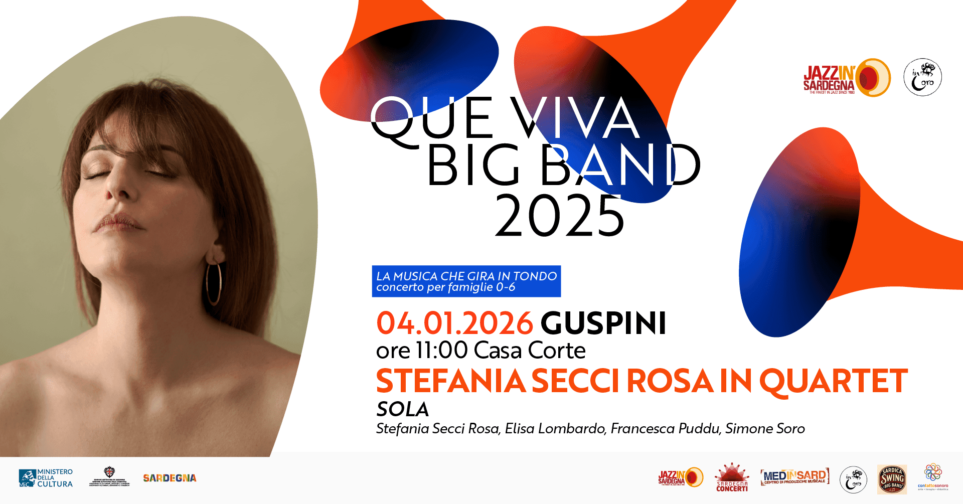 STEFANIA SECCI ROSA in quartet - “SOLA” (famiglie 0-6 anni)@Guspini